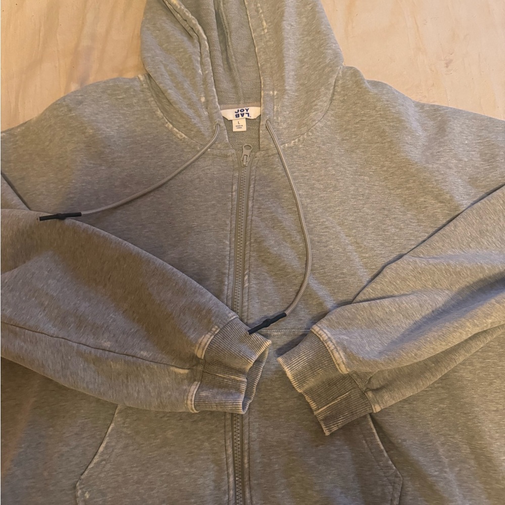 Joy lab distressed cropped hoodie